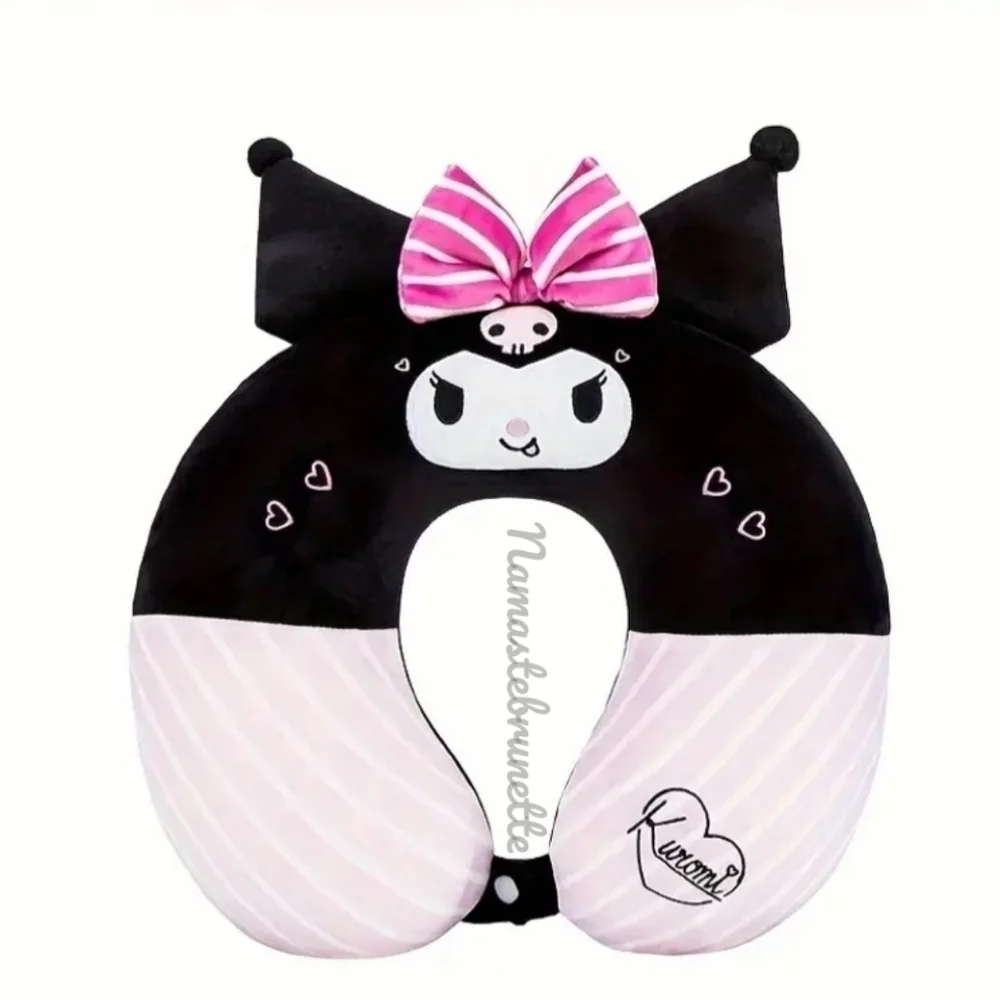 Kuromi U Shape Memory Foam Travel Neck Pillow